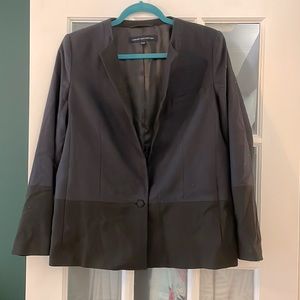 Silk Lined French Connection Black & Navy Blazer